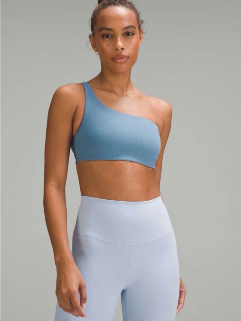 Lululemon Ribbed Nulu Asymmetrical Yoga Tank/Bra Size 2